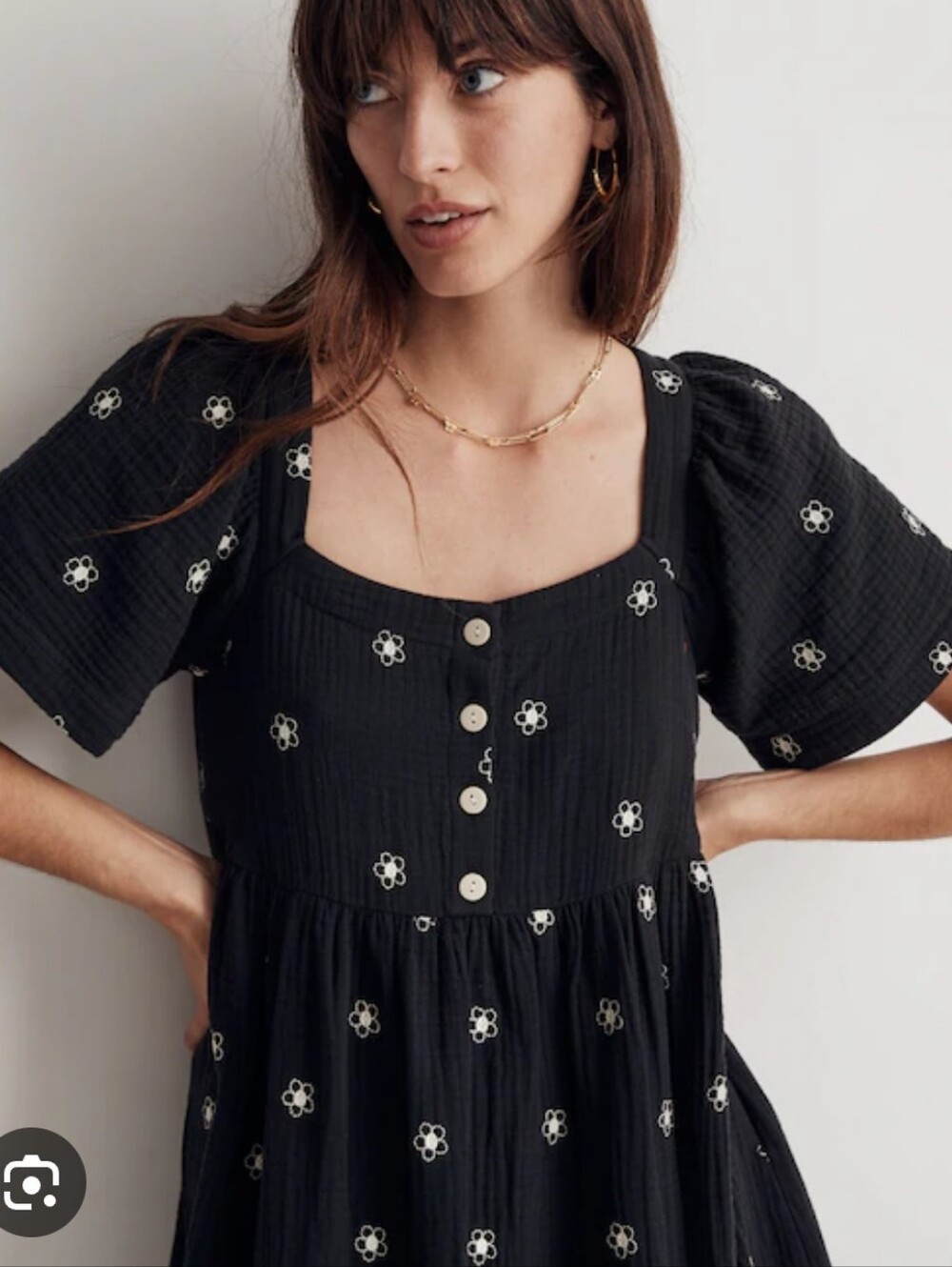 Madewell Daisy Embroidered Dress